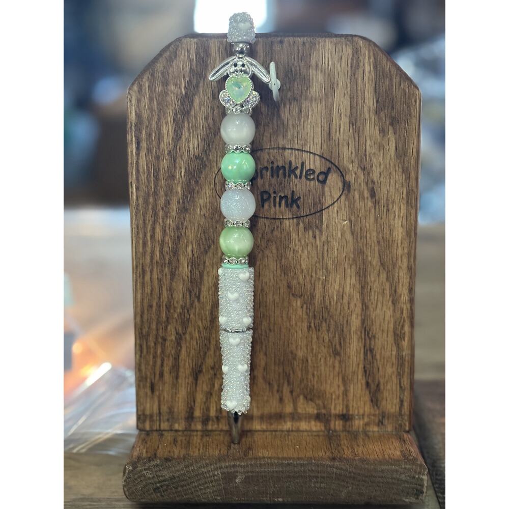 46-20  Handcrafted Extended Length Beaded Pen w/ Refill Ink